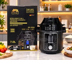 7ltrs Mimax 2 in 1 Airfryer Pressure Cooker