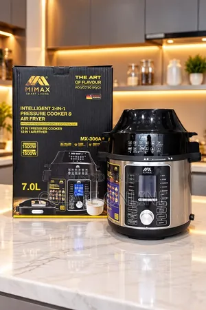 7ltrs Mimax 2 in 1 Airfryer Pressure Cooker