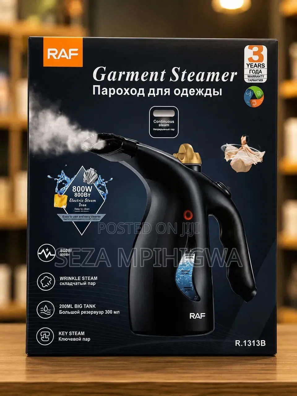 RAF Portable Handheld Garment Steamer