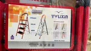 4-Step Folding Ladder With Safety Handle –Non-Slip Portable Step Stool