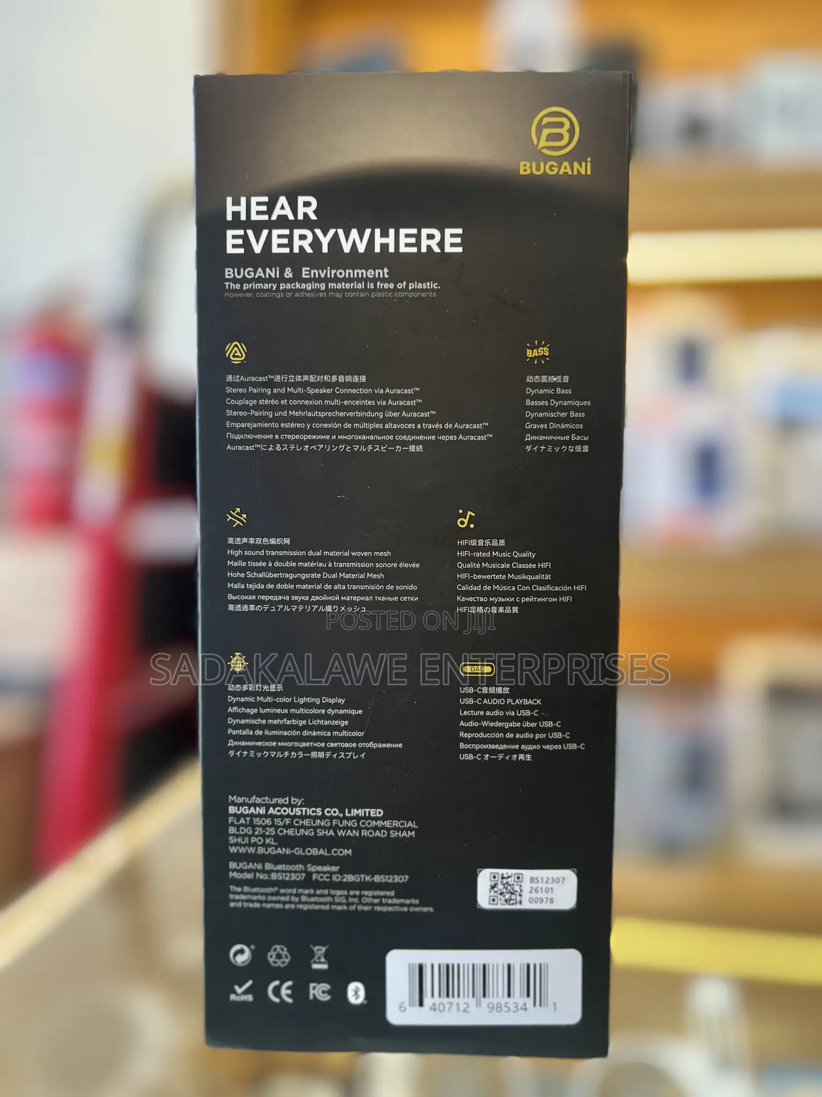 BUGANi Brief TT 60W Portable Bluetooth Speaker
