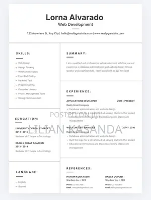 Professional CV - Dereva, Mwalimu, Hotel - PDF