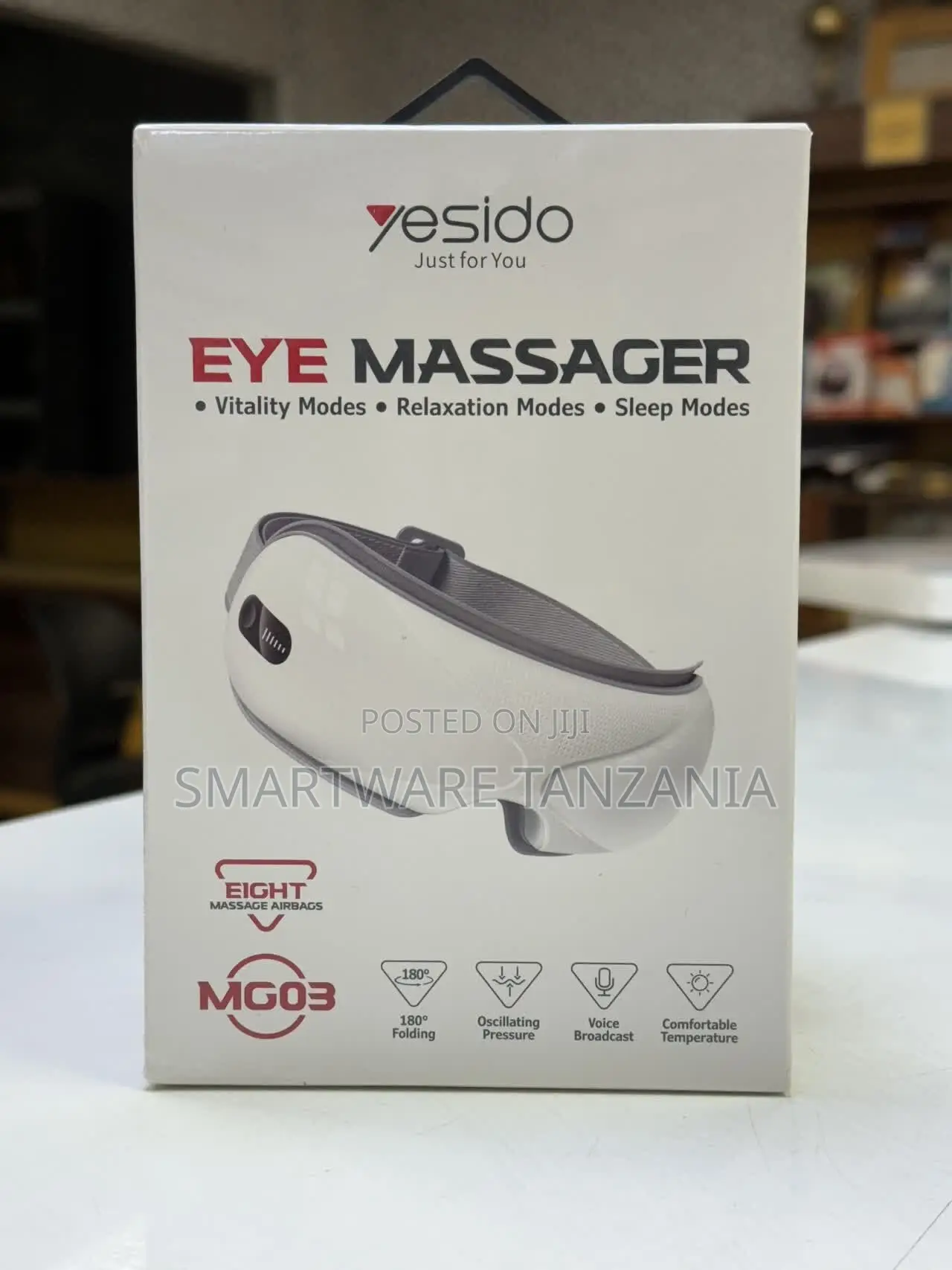 Yesido MG03 Eye Massager With 8 Airbags, 180-Degree Folding Design