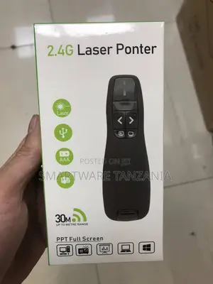 2.4G Wireless Laser Presenter With 30m Range and USB Receiver Included
