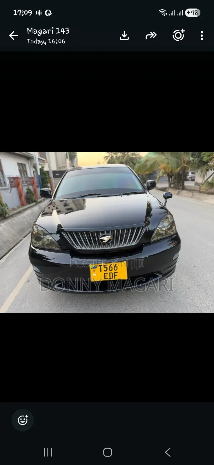 Toyota Harrier 2007 Black