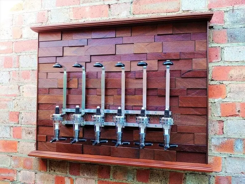 Wall Mounted Liquor Dispenser Stand 3 Bottle