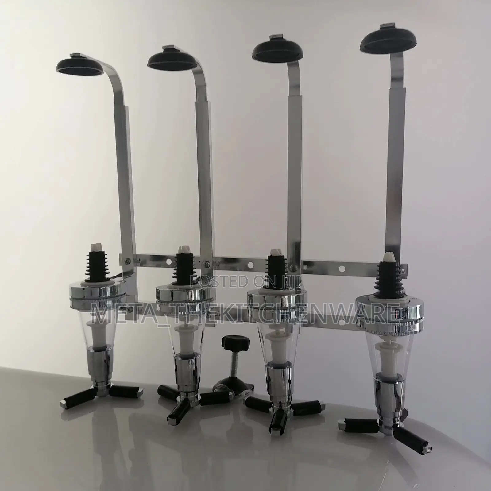 Wall Mounted Liquor Dispenser Stand 3 Bottle