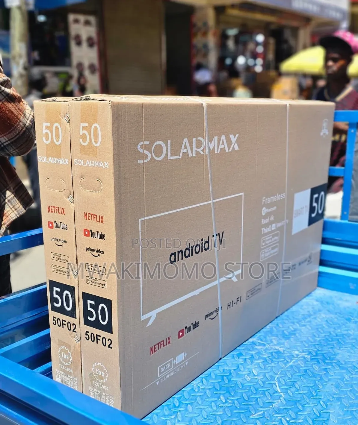 Solarmax 50-Inch Frameless Real 4K Android Smart TV
