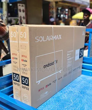Solarmax 50-Inch Frameless Real 4K Android Smart TV