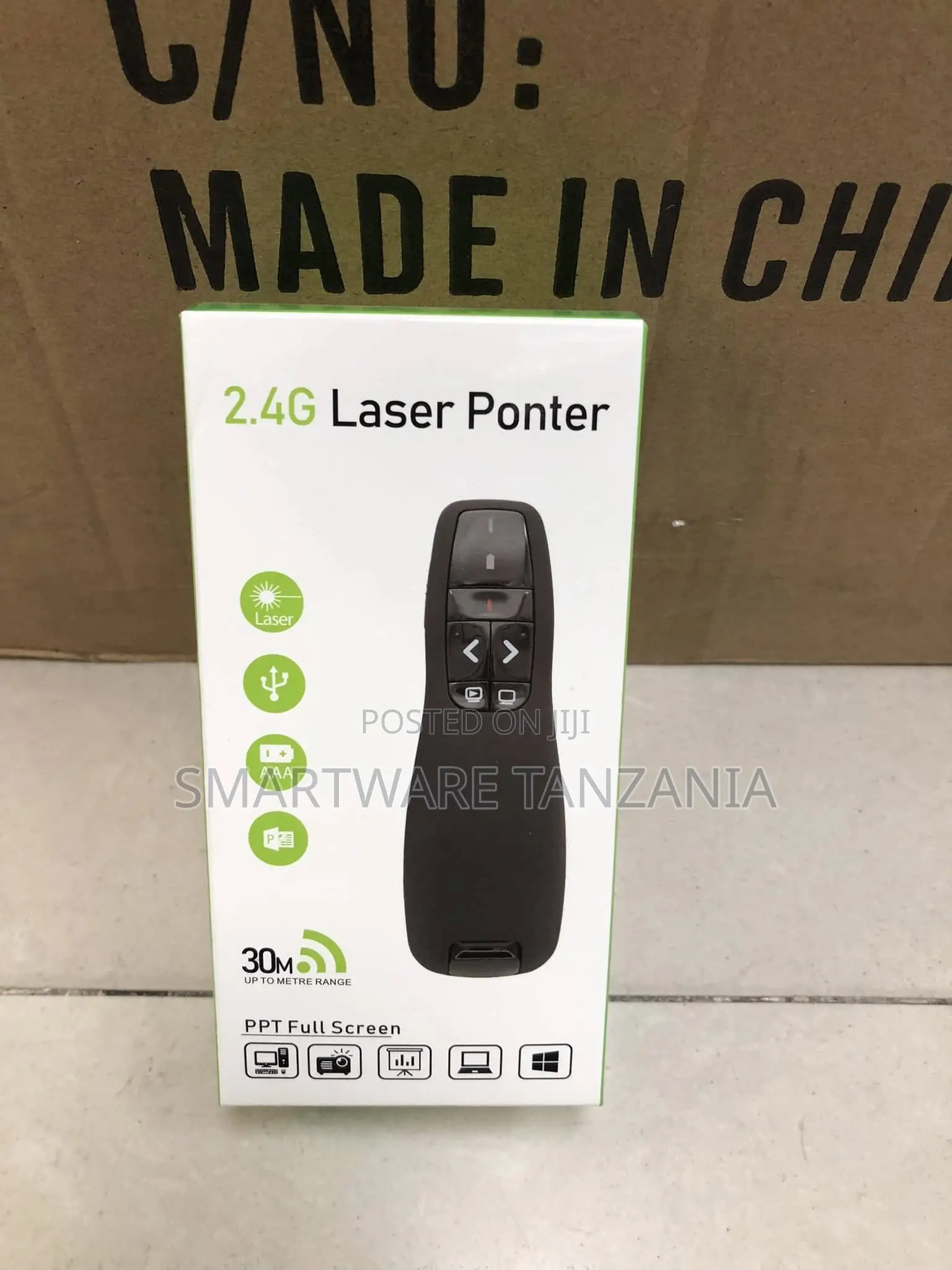 2.4G Laser Pointer Remote Control With 30m Range for PPT Presentations