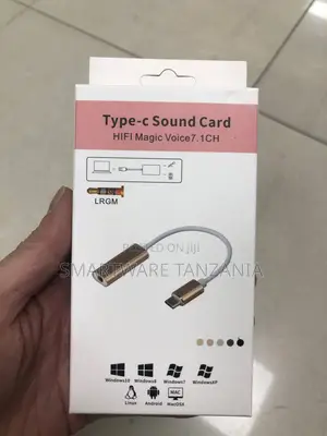 Type-C Sound Card Adapter, HIFI Magic Voice 7.1 Channel, Aluminum