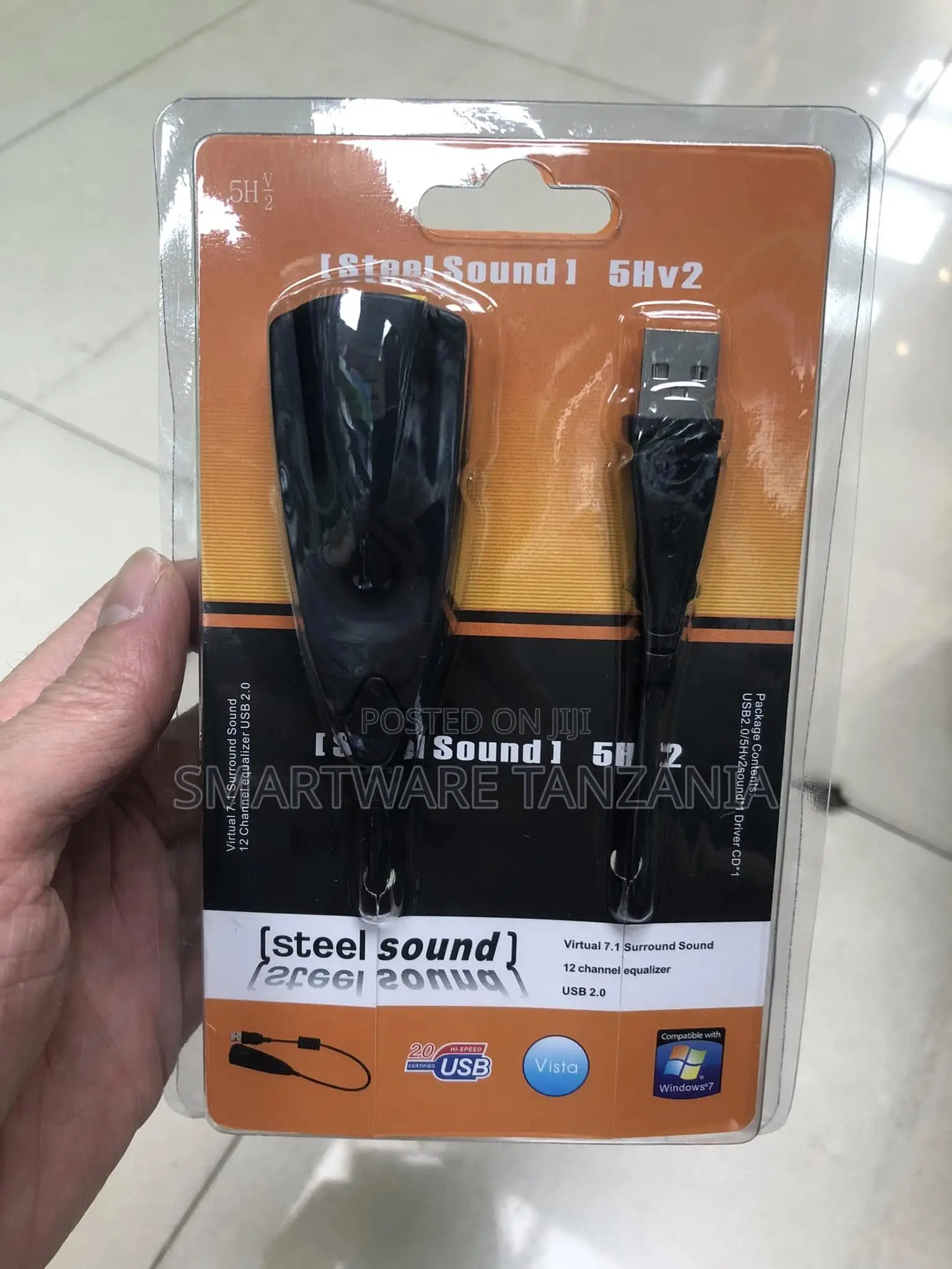 Steel Sound USB 2.0 Virtual 7.1 Surround Sound Adapter With Equalizer