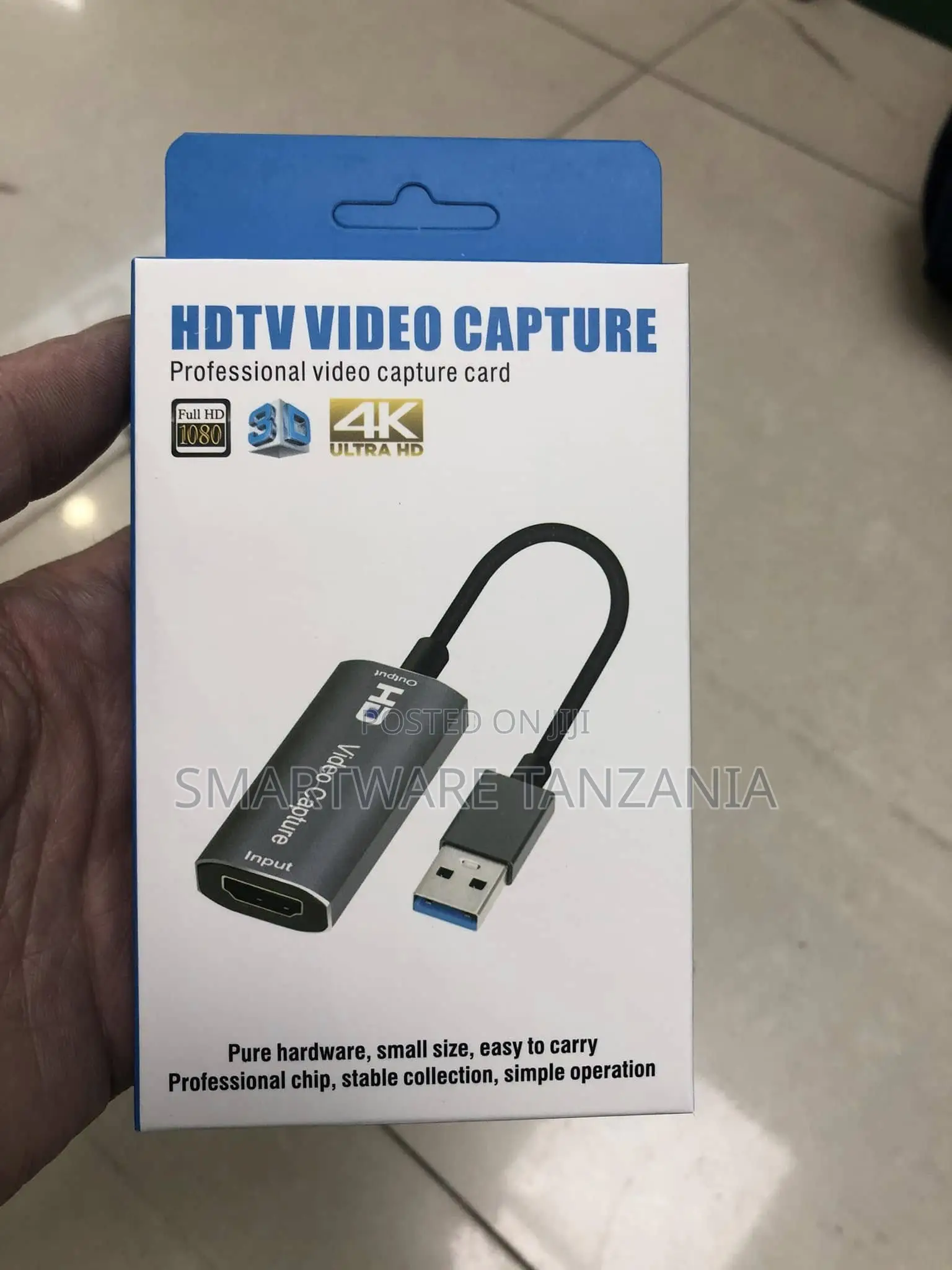 HDTV Video Capture Card HDMI Input to USB 3.0 Output, 4K Ultra HD