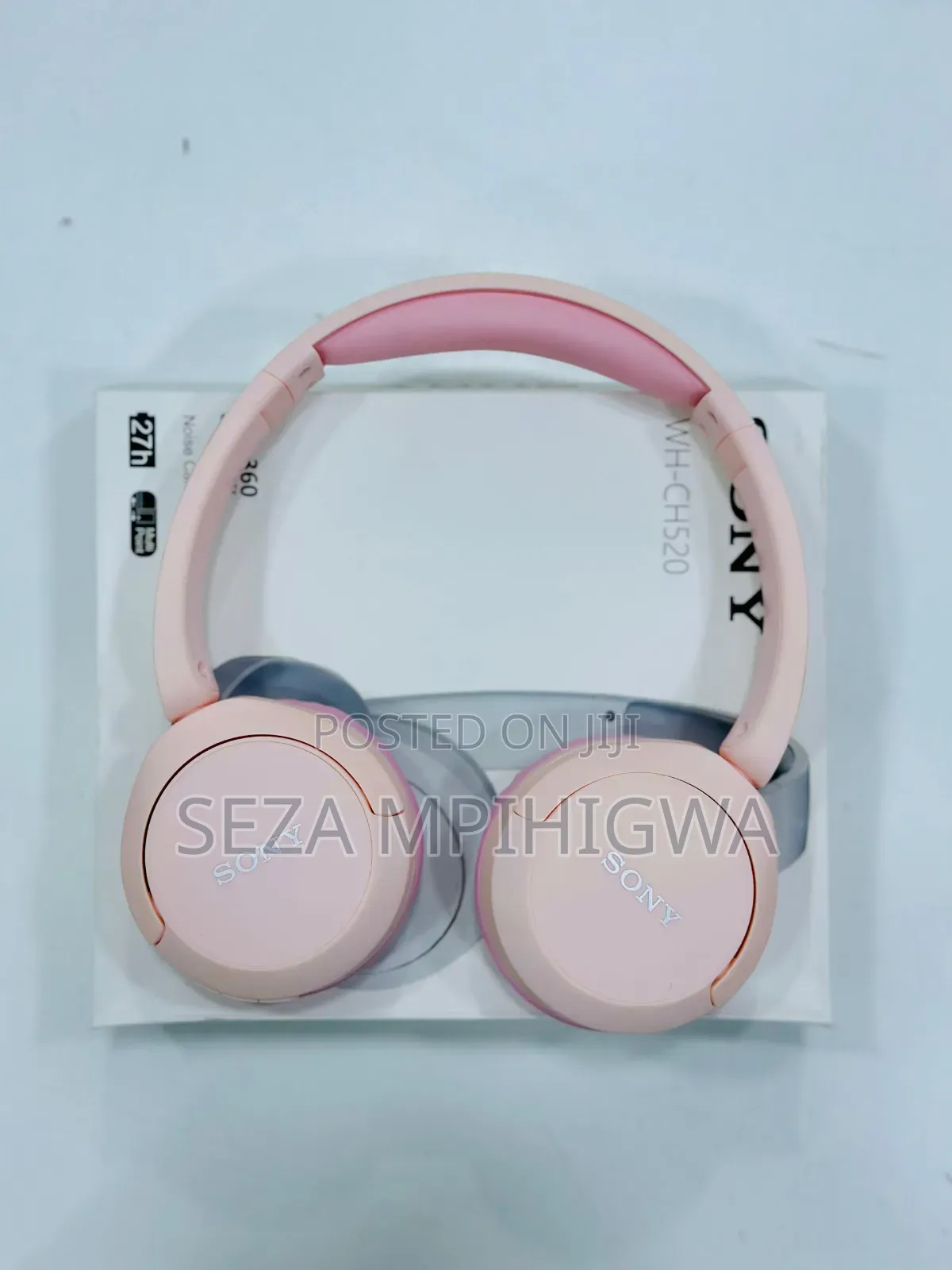 Sony WH-CH520 Wireless Headphones – Light Pink (Brand New)