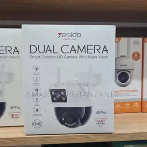 Yesido Dual Camera Smart Outdoor HD Camera, 4MP, Night Vision, US Plug