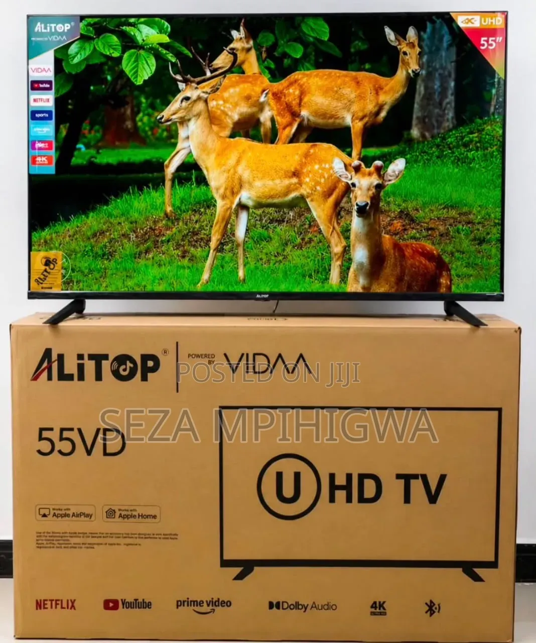 ALITOP 55" Smart VIDAA TV – 4K Ultra HD & Pure Entertainment!