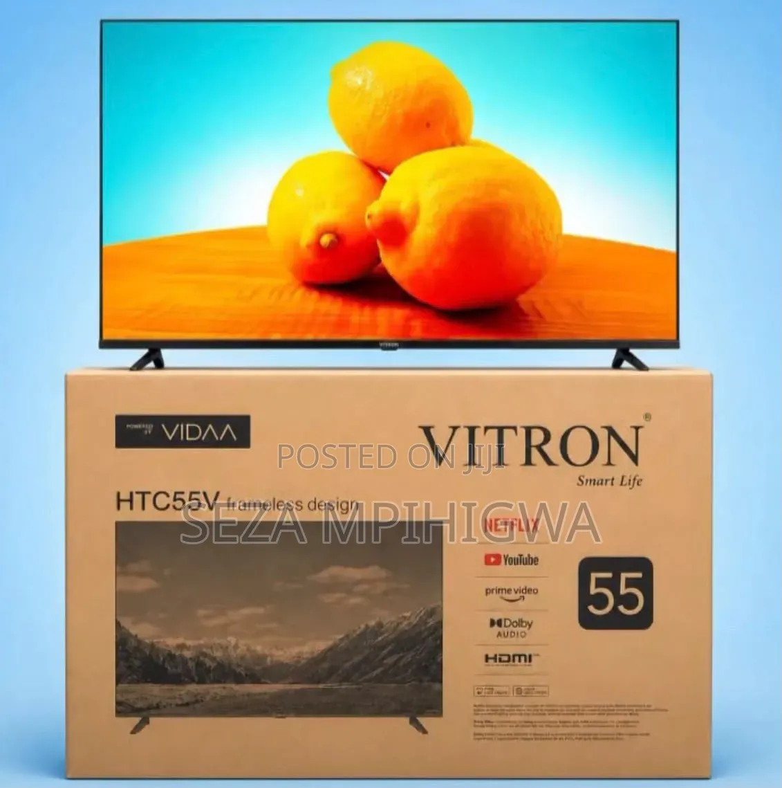 VITRON 55" Frameless Smart VIDAA TV – Smart Life!