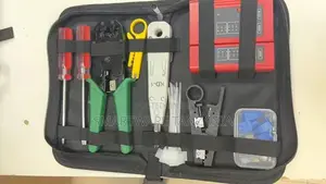 Network Tool Kit With Crimping Tool, Screwdrivers, and Cable Testers