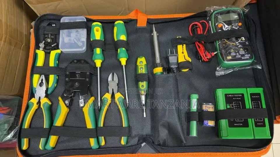 RJ45 Ethernet Crimp Tool Kit, Compatible With Cat6 Cat5e CAT5