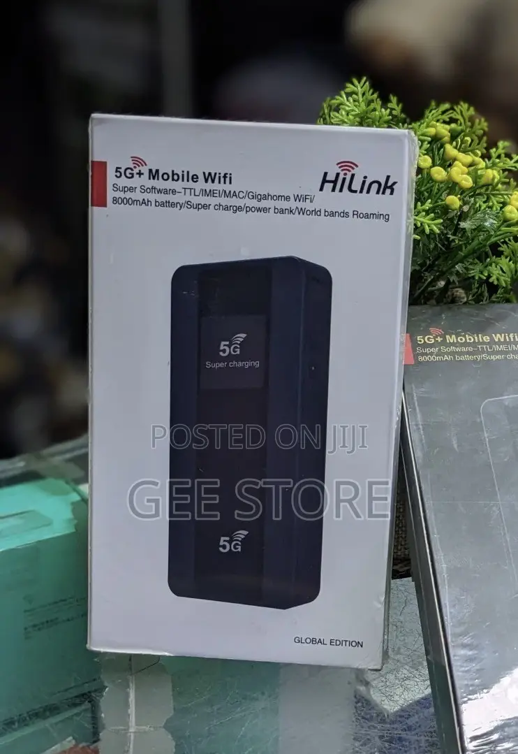 A 5G+ Mobile WiFi Portable Wireless Hotspot and Power Bank