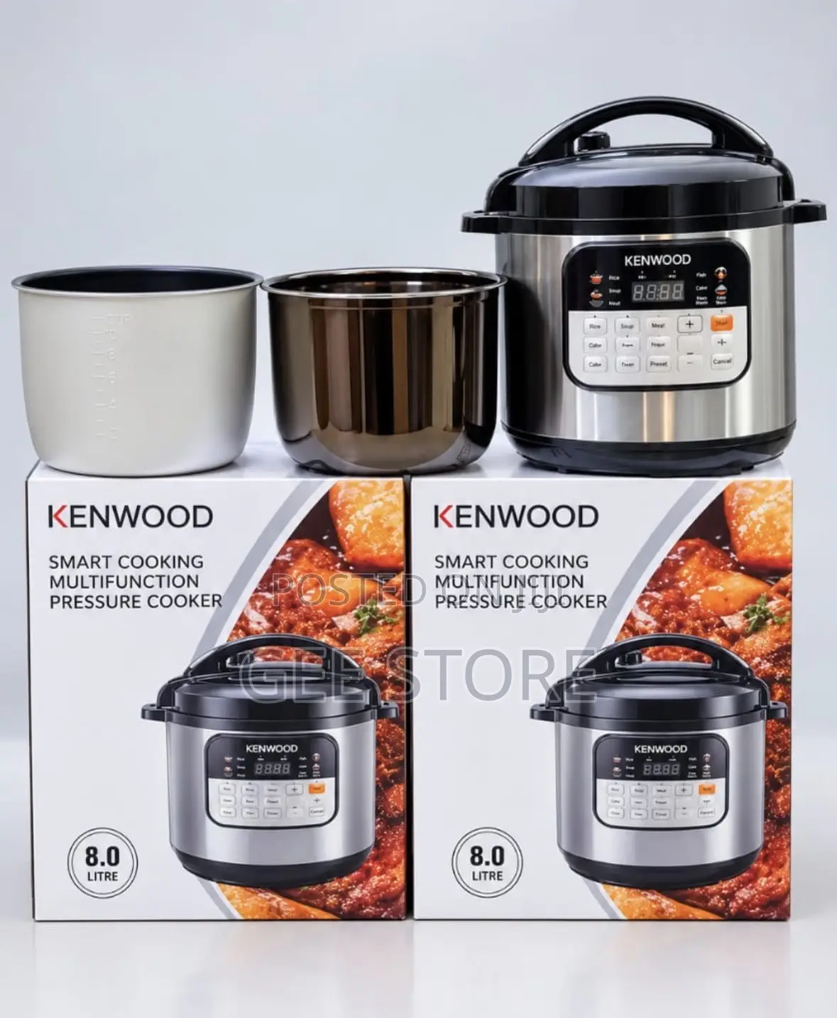 Kenwood Smart Cooking Multifunction Pressure Cooker (8 Litre, 1000W).