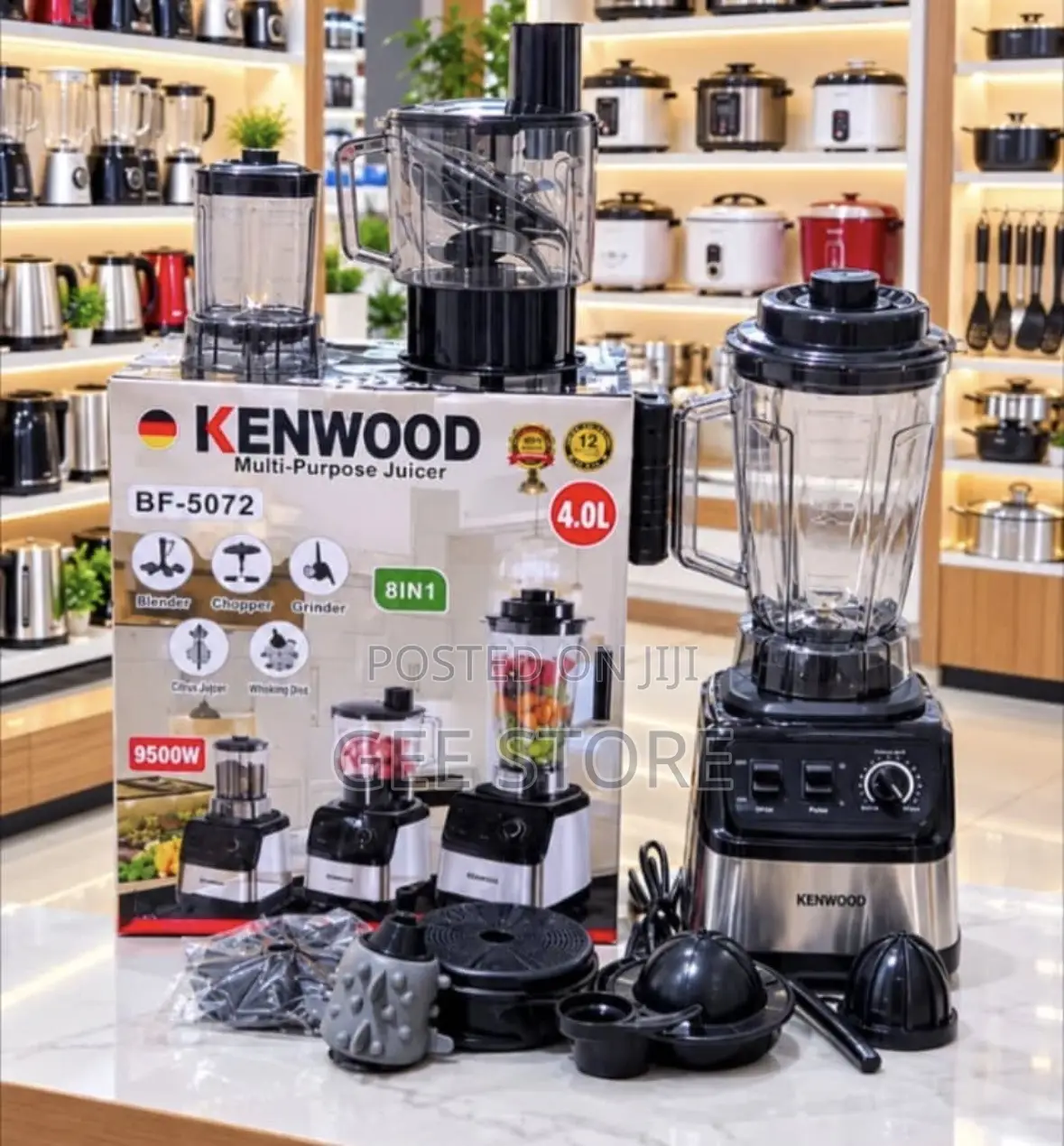 Kenwood Multi-Purpose Juicer BF-5072 (An 8-in-1 Heavy-Duty Appliance)