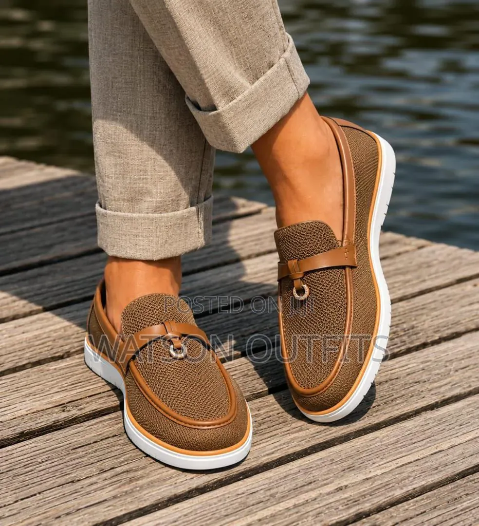 Men's Leather Shoes 5 Beautiful Colours Design L.P Brand New Loafers