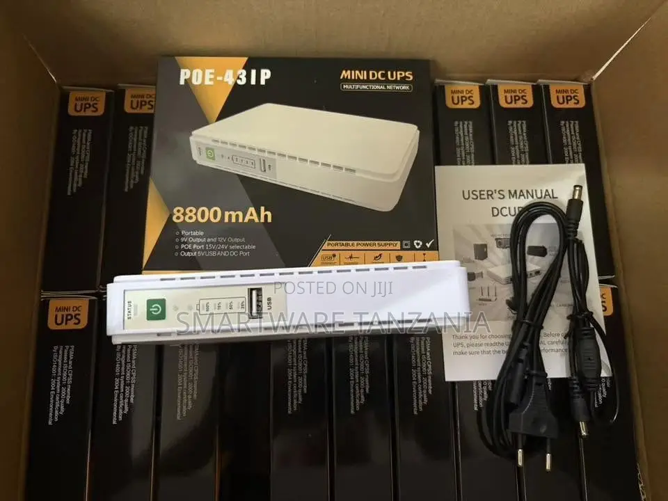 MINI DC UPS POE-431P 8800mAh Portable Power Supply With USB Output