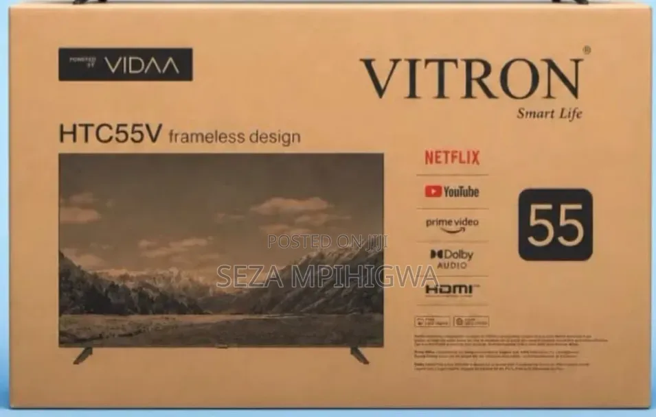 VITRON 55" Frameless Smart VIDAA TV – Smart Life!
