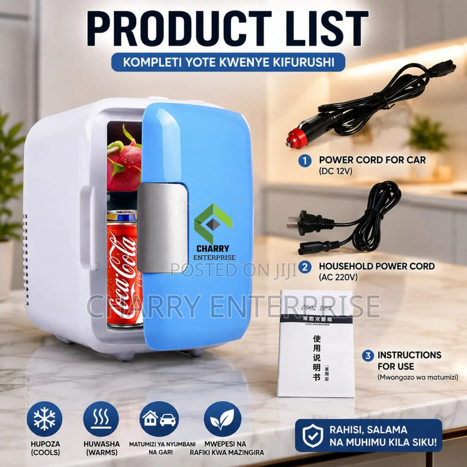 Portable CAR COOLER Mini Fridge for Vehicle and Home Use Friji Ya Gari