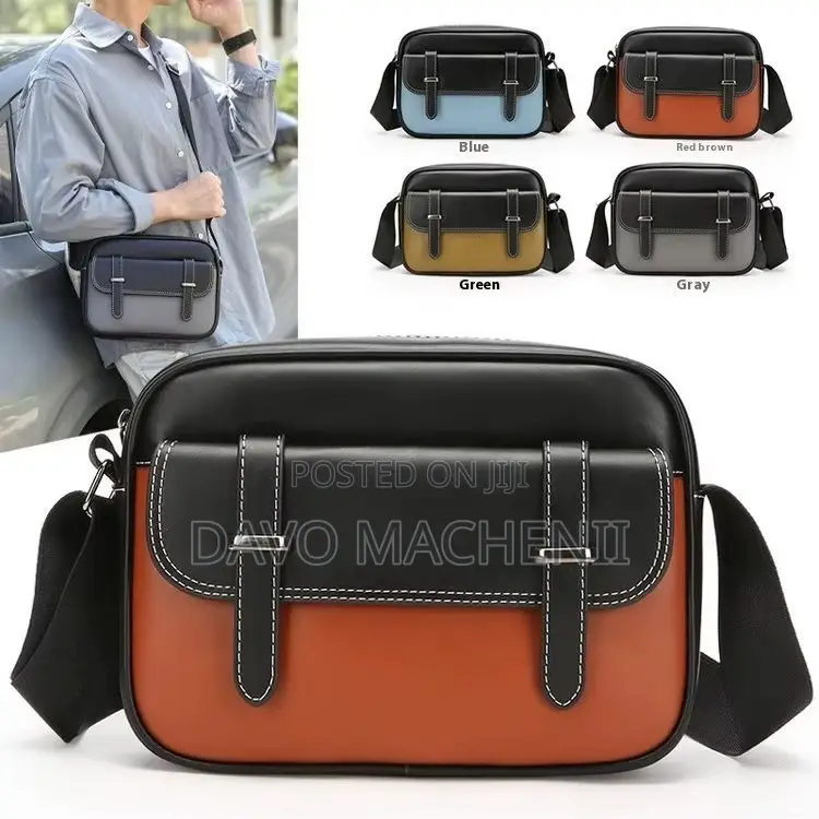 Grain Leather Cross Chest Bags