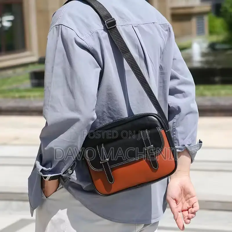 Grain Leather Cross Chest Bags