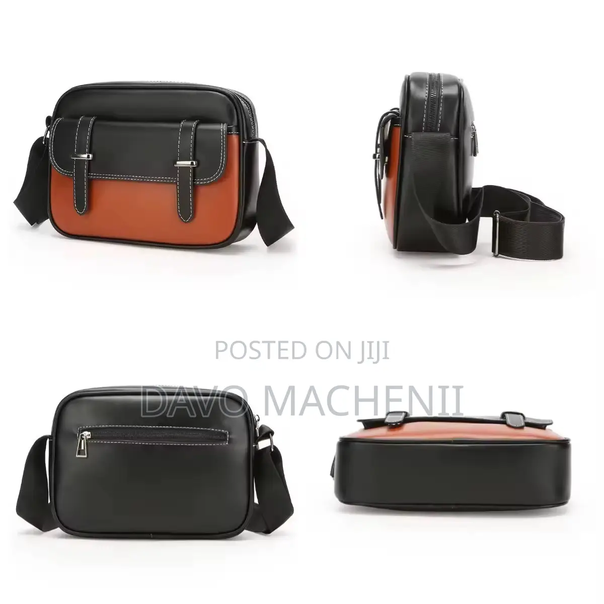 Grain Leather Cross Chest Bags