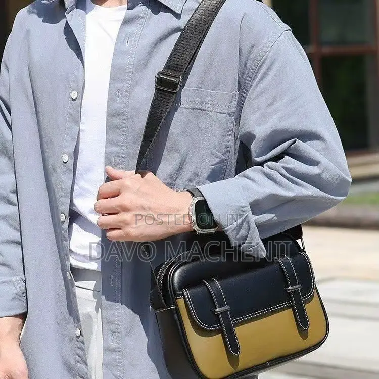 Grain Leather Cross Chest Bags