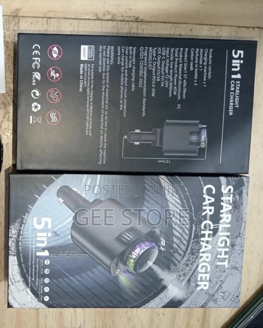A 5-in-1 Starlight Car Charger