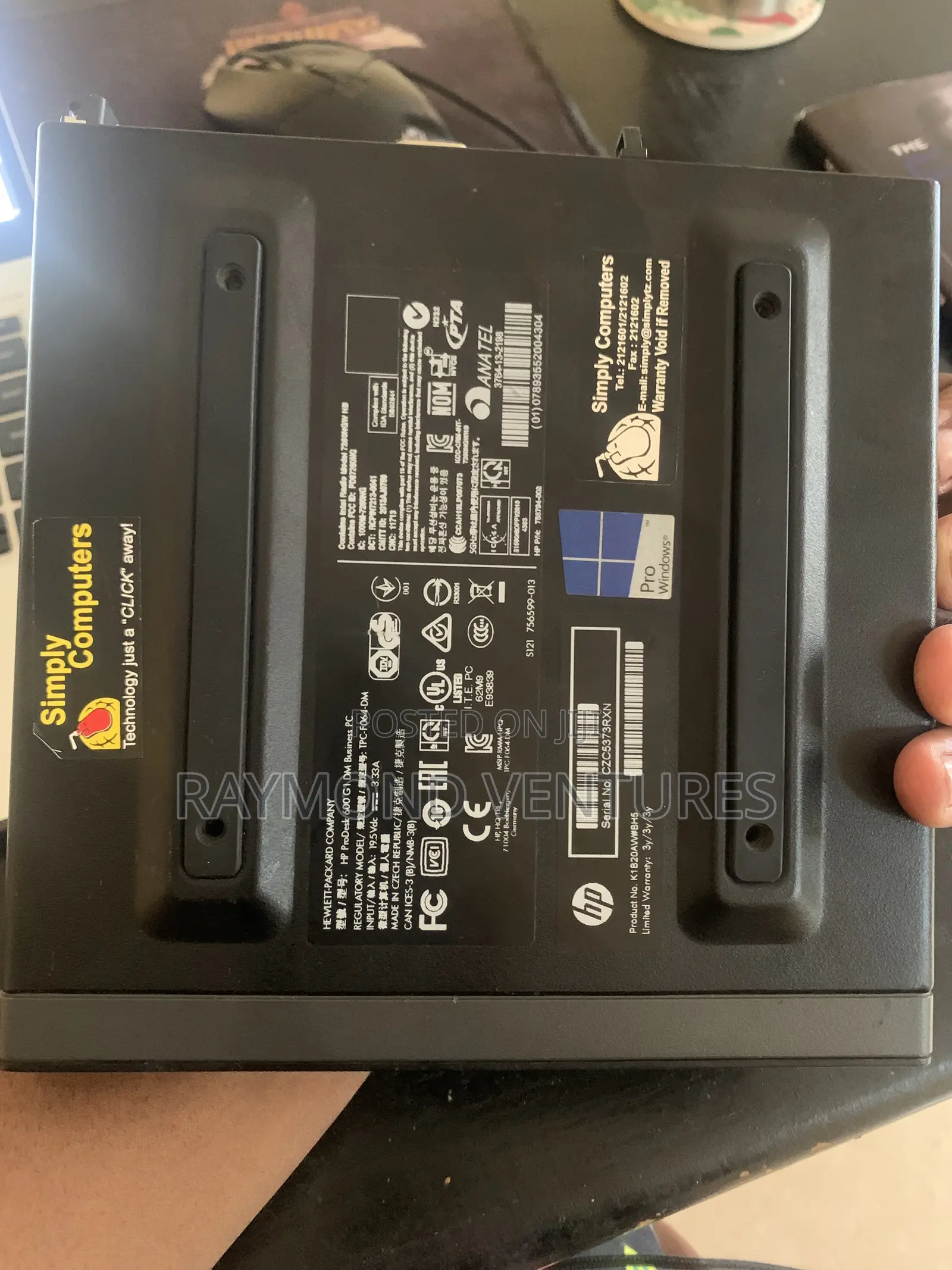 Desktop Computer HP ProDesk 600 G1 8GB Intel Core i5 HDD 500GB