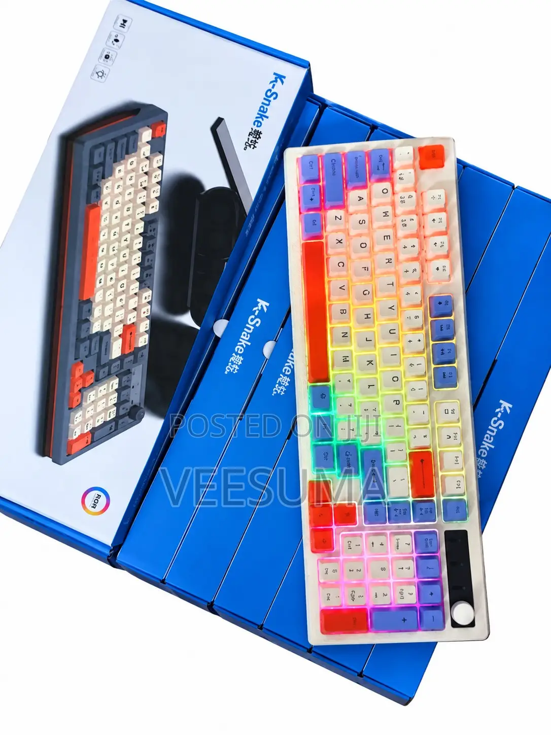 Wireless Mechanical Gaming Keyboard (Bluetooth & 2.4G Dongle)