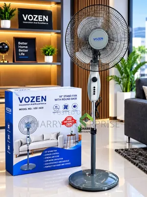 VOZEN Floor Stand Fan SIZE 16 Feni Ya Lisasa
4 Speed Control