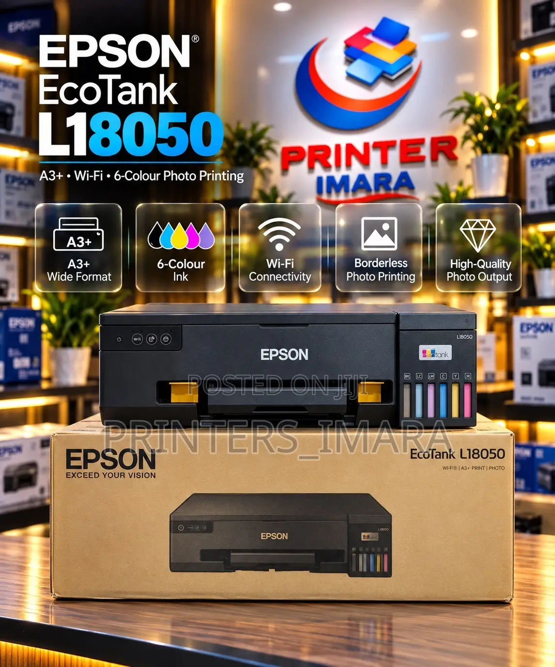 Epson Ecotank L18050 — Professional A3+ Photo Printing!