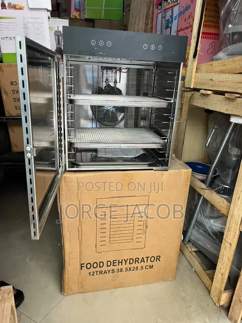 Commercial 12-Tray Stainless Steel Food Dehydrator