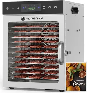 Commercial 12-Tray Stainless Steel Food Dehydrator
