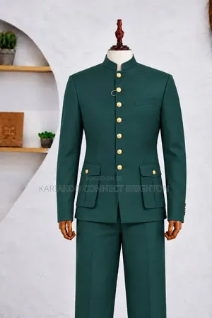 Long-Sleeve Safari Suit With Double Pockets