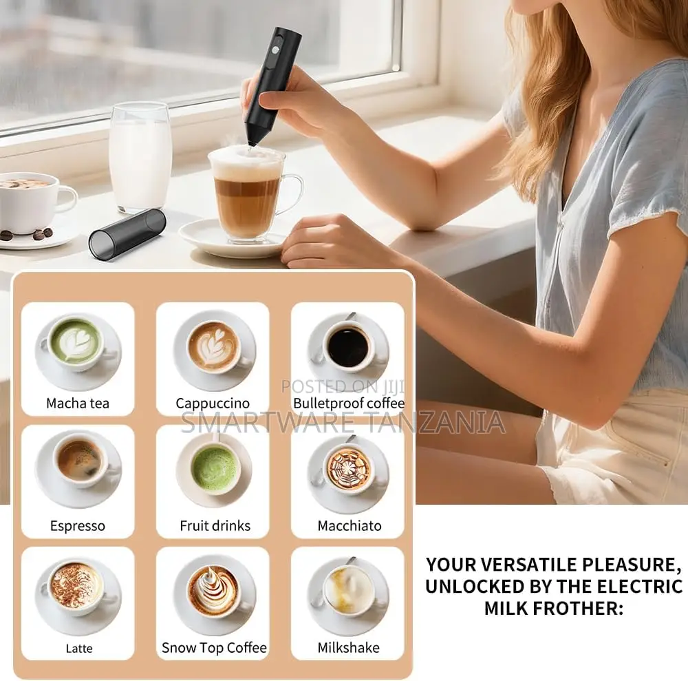 RAF Rechargeable Milk Frother Handheld Coffee Frother Wand Drink Mixer