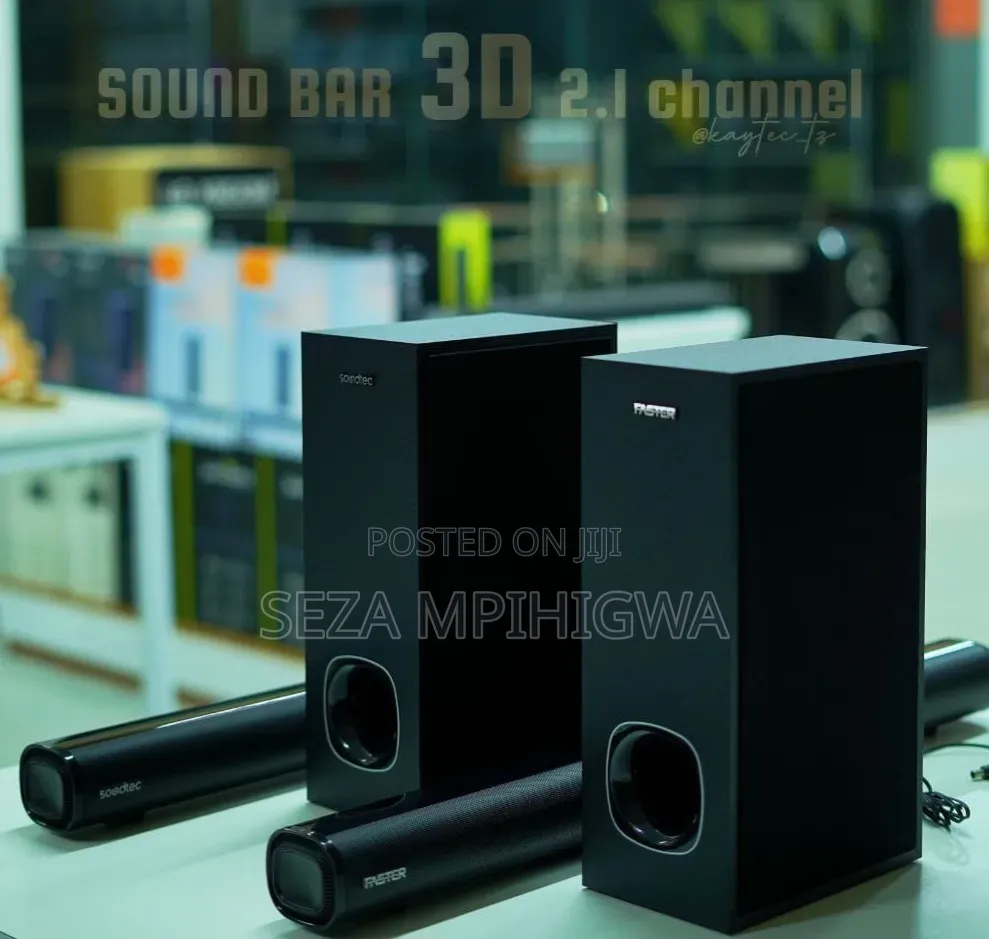 ​3D 2.1 Channel Soundbar System (Soundtec & Faster)