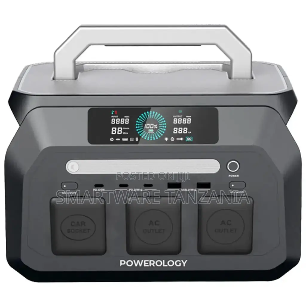 Powerology Dynamic800 Portable Power Station, 800W, LiFePO4 Battery