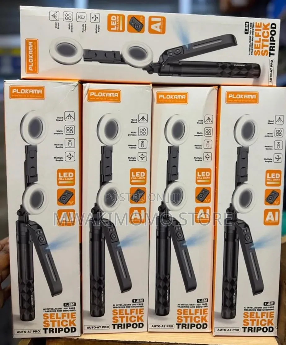 PLOKAMA Auto-A7 Pro AI Selfie Stick Tripod