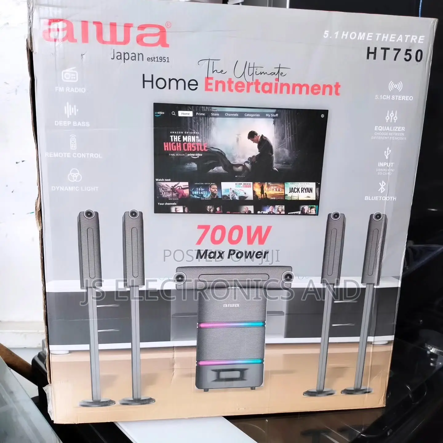 Aiwa HT-750 700W 5.1 Channel Home Theater System.