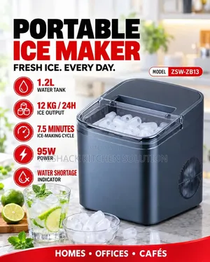 Portable Ice Maker. 12kg/Hr