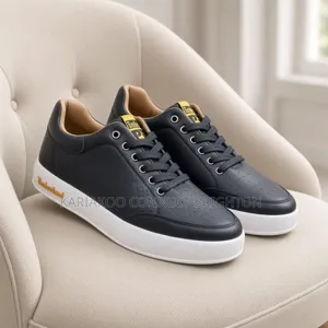 Olive Green Perforated Casual Sneakers With White Sole