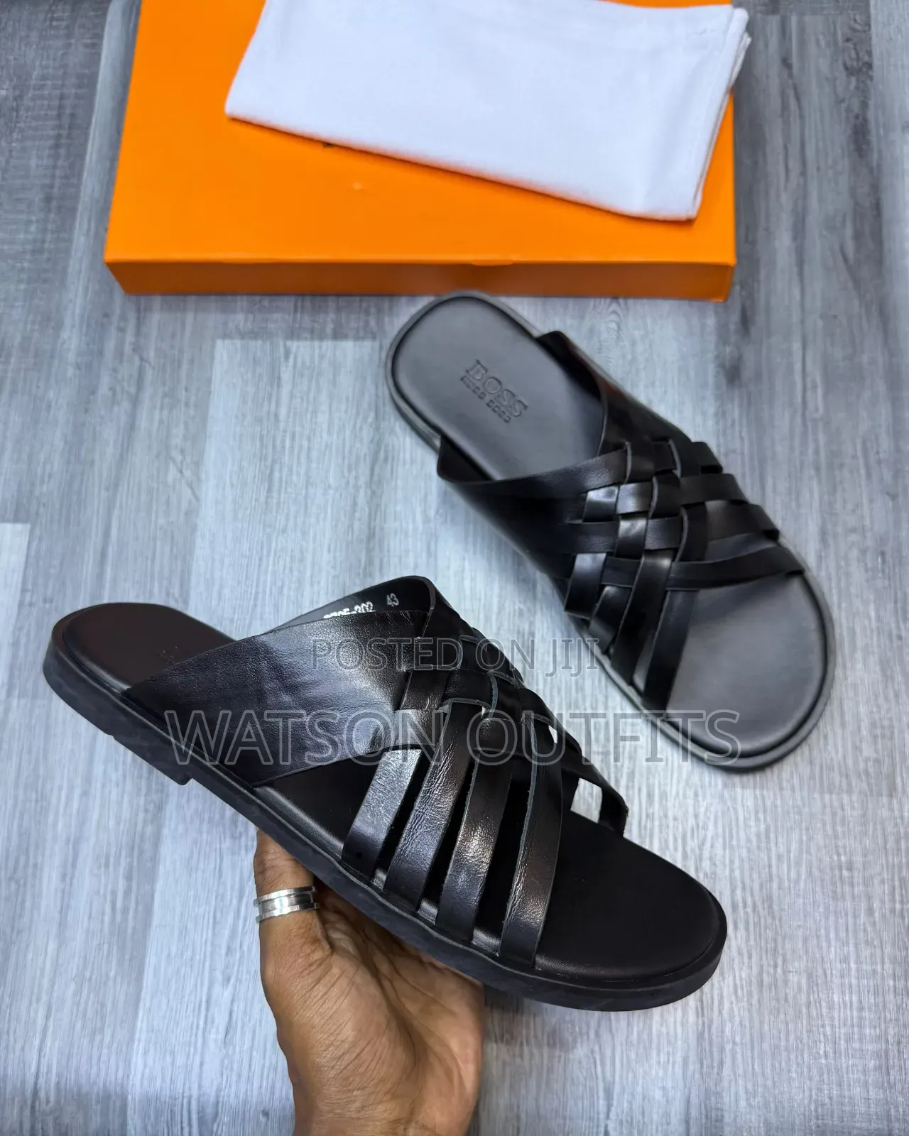Men's Leather Sandals 2 Classic Colours Multidesign